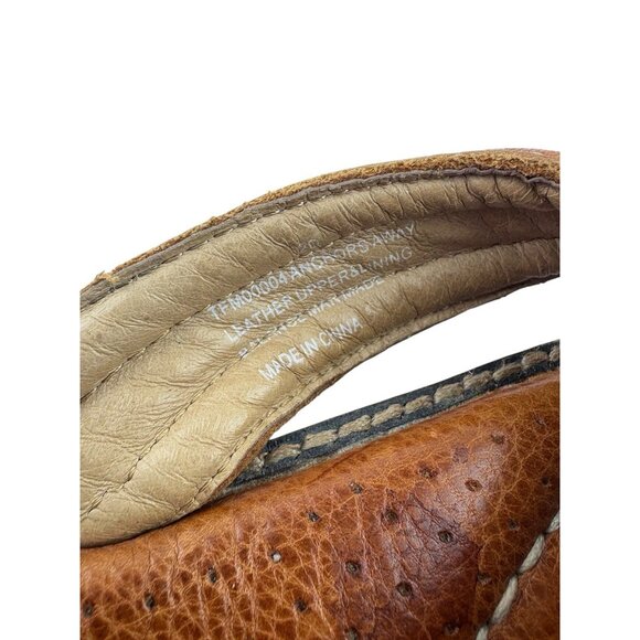 *Tommy Bahama Anchors Away Sandals Mens 12D Brown Leather Flip Flop Quiet Luxury - Picture 7 of 7